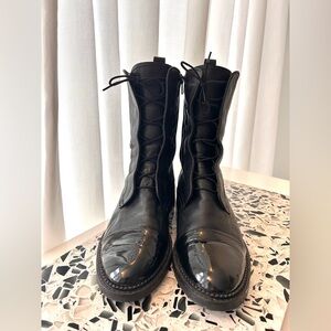 Black Lace Up Boots